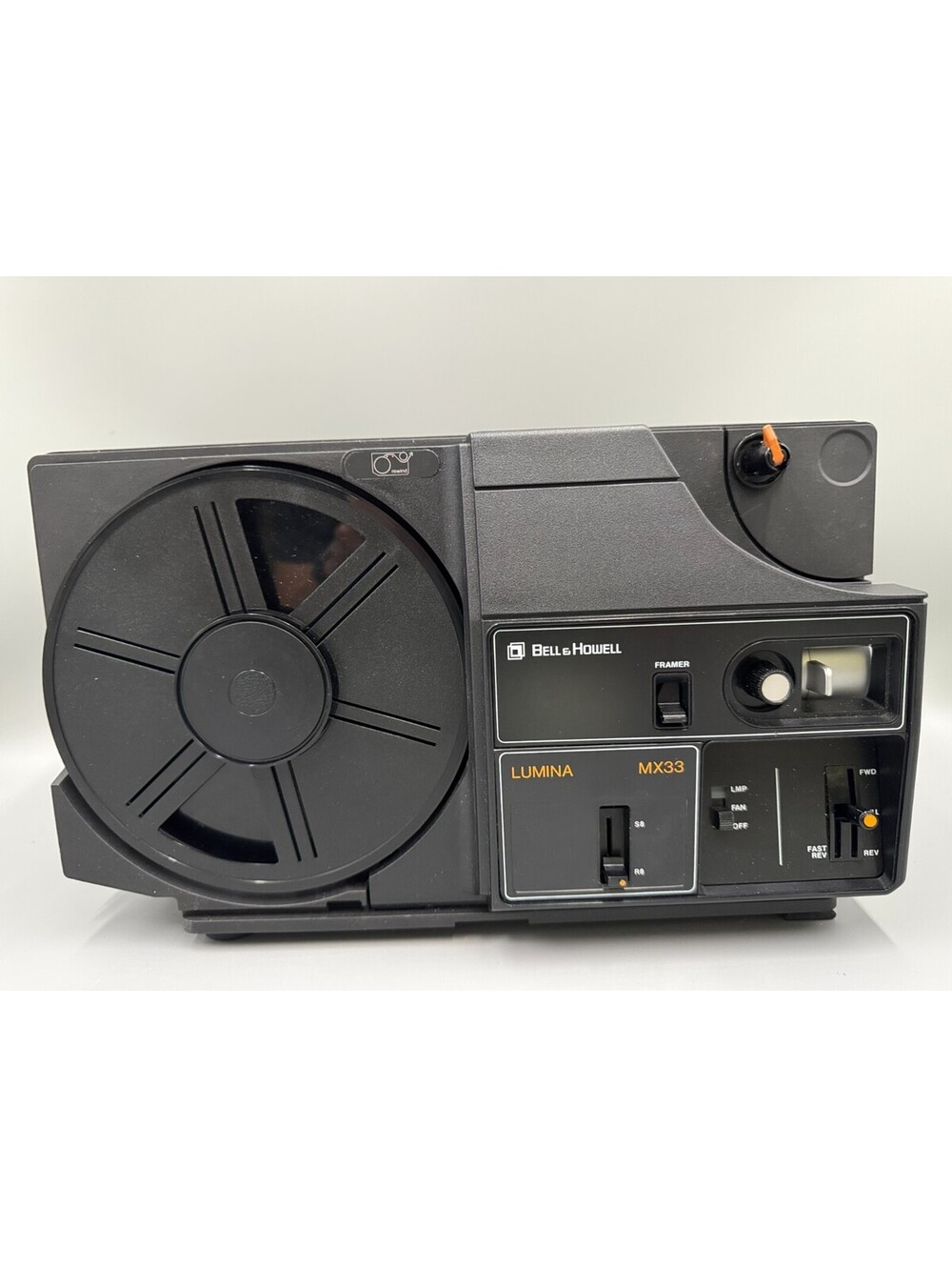Bell & Howell Lumina MX33 8 MM Projector, Fan & Motor Work, Need New Bulb